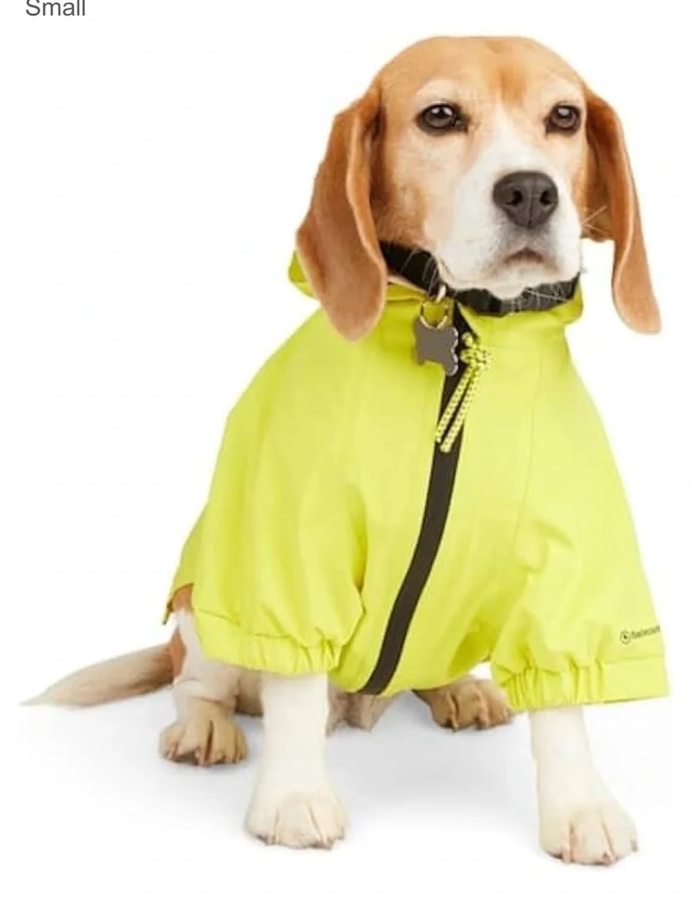 Backcountry Yellow Hooded Dog Rain Jacket XL